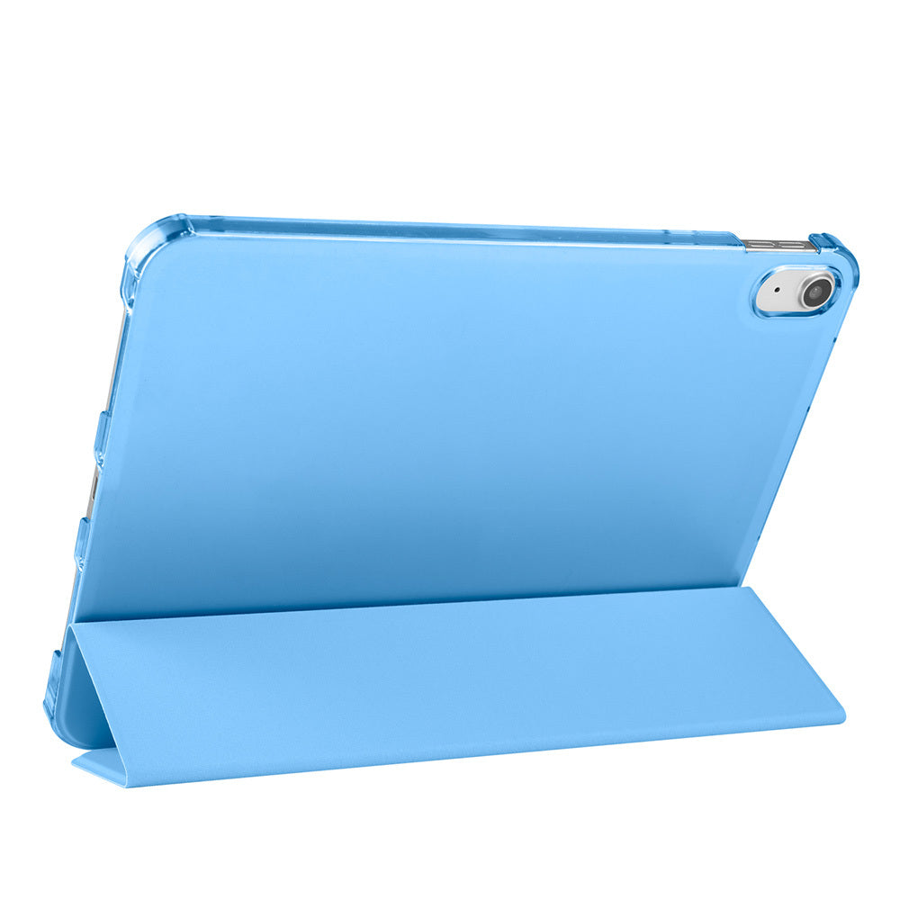 Apple iPad Air 10.9 2022 (10.Nesil) Zore Smart Cover Kalem Bölmeli Standlı 1-1 Kılıf Rose Gold