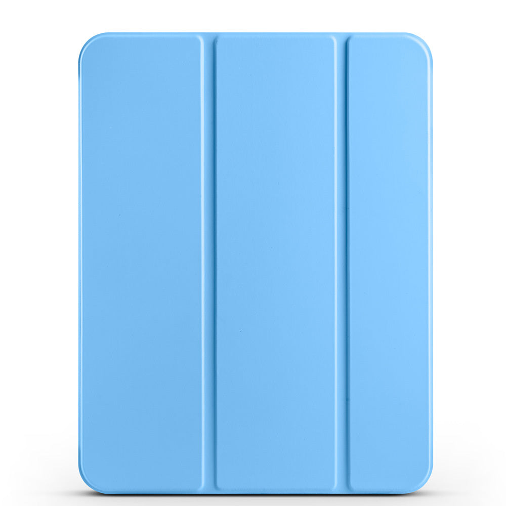 Apple iPad Air 10.9 2022 (10th Generation) Zore Smart Cover with Pencil Compartment and Stand 1-in-1 Case Blue