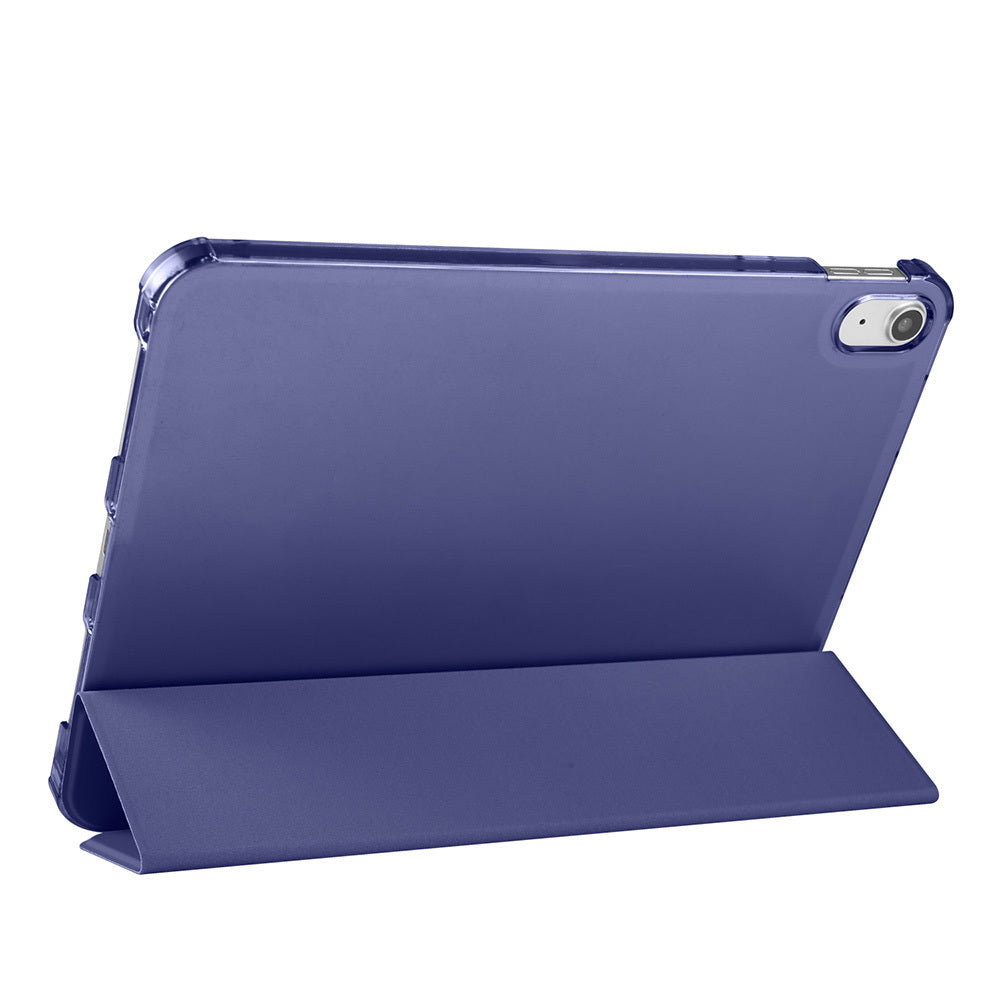 Apple iPad Air 10.9 2022 (10.Nesil) Zore Smart Cover Kalem Bölmeli Standlı 1-1 Kılıf Gold