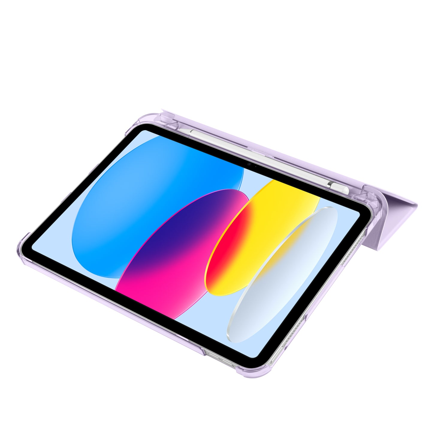 Apple iPad Air 10.9 2022 (10.Nesil) Zore Smart Cover Kalem Bölmeli Standlı 1-1 Kılıf Rose Gold