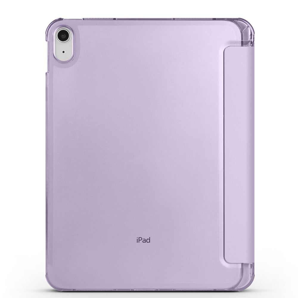 Apple iPad Air 10.9 2022 (10.Nesil) Zore Smart Cover Kalem Bölmeli Standlı 1-1 Kılıf Rose Gold