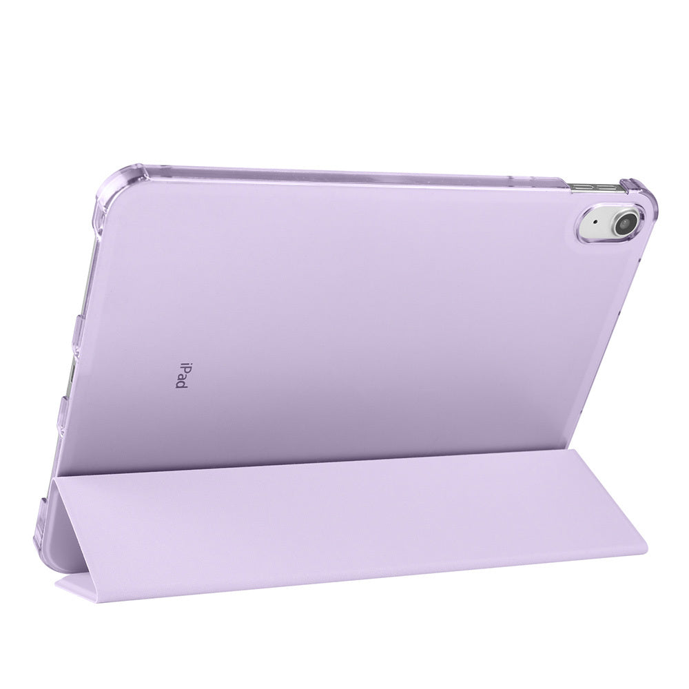 Apple iPad Air 10.9 2022 (10.Nesil) Zore Smart Cover Kalem Bölmeli Standlı 1-1 Kılıf Rose Gold