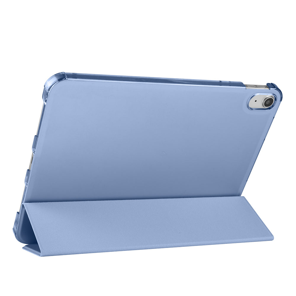 Apple iPad Air 10.9 2022 (10.Nesil) Zore Smart Cover Kalem Bölmeli Standlı 1-1 Kılıf Rose Gold
