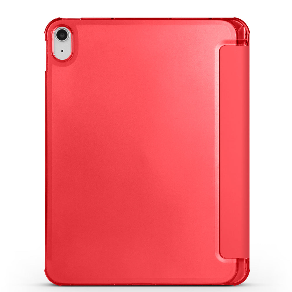 Apple iPad Air 10.9 2022 (10.Nesil) Zore Smart Cover Kalem Bölmeli Standlı 1-1 Kılıf Rose Gold
