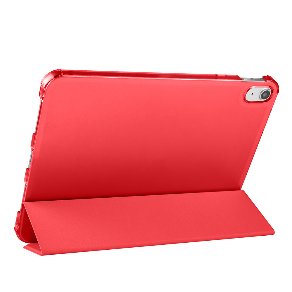 Apple iPad Air 10.9 2022 (10.Nesil) Zore Smart Cover Kalem Bölmeli Standlı 1-1 Kılıf Rose Gold