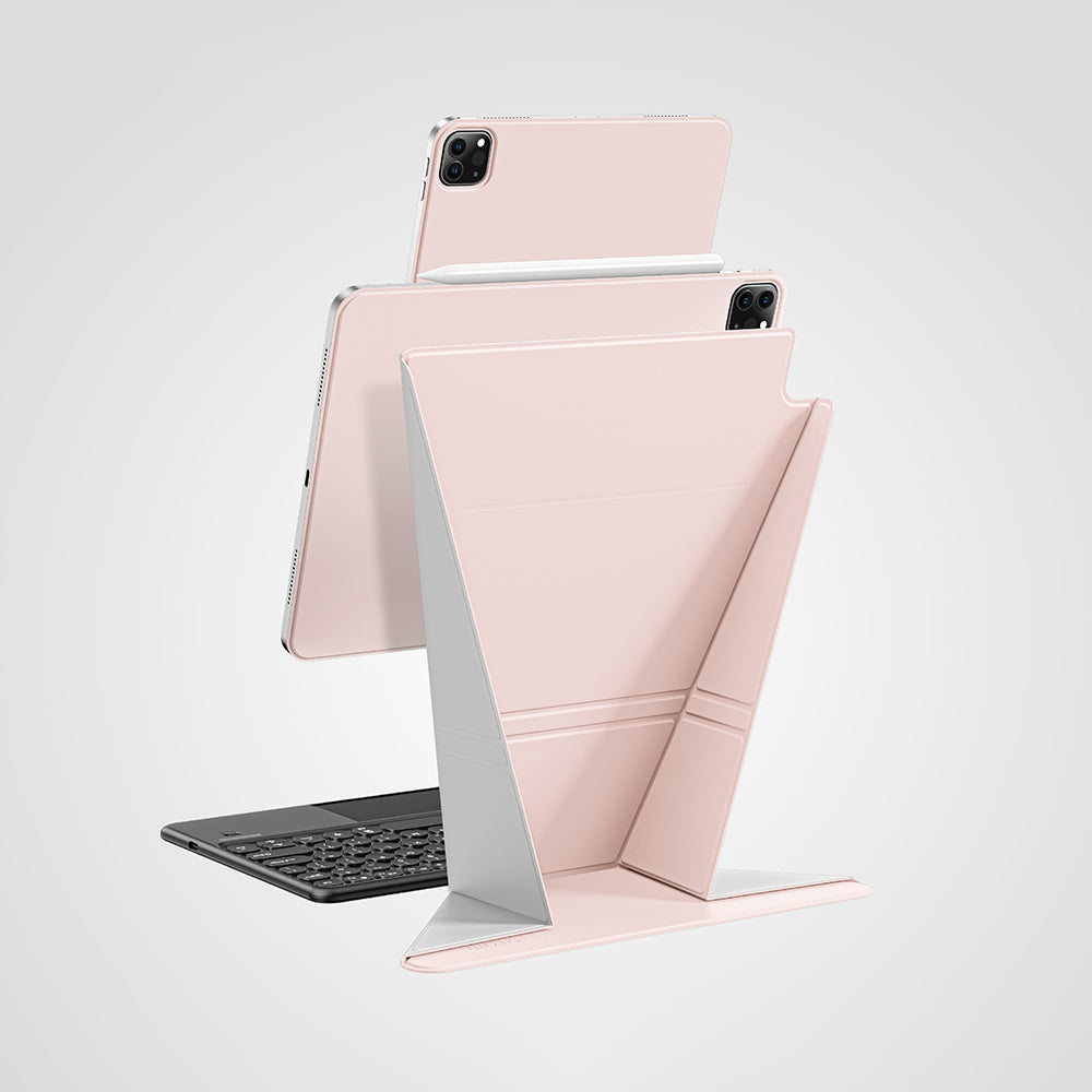 Apple iPad Air 11 2024 Amazingthing Matte Pro Mag Folio Foldable Magnetic Stand Case Black