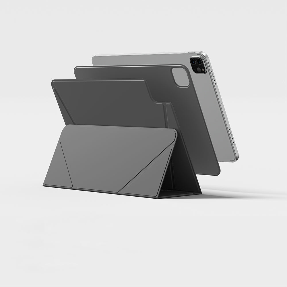 Apple iPad Air 11 2024 Amazingthing Matte Pro Mag Folio Foldable Magnetic Stand Case Black