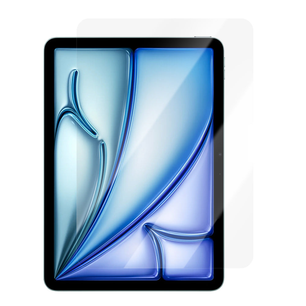 Apple iPad Air 11 2024 CaseWorld Steel Shield Series Tempered Glass Screen Protector + Application Tool Transparent