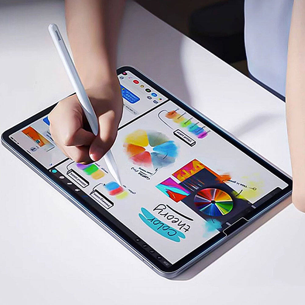 Apple iPad Air 11 2024 Kağıt Hisli Wiwu iPaper Like Tablet Ekran Koruyucu Şeffaf