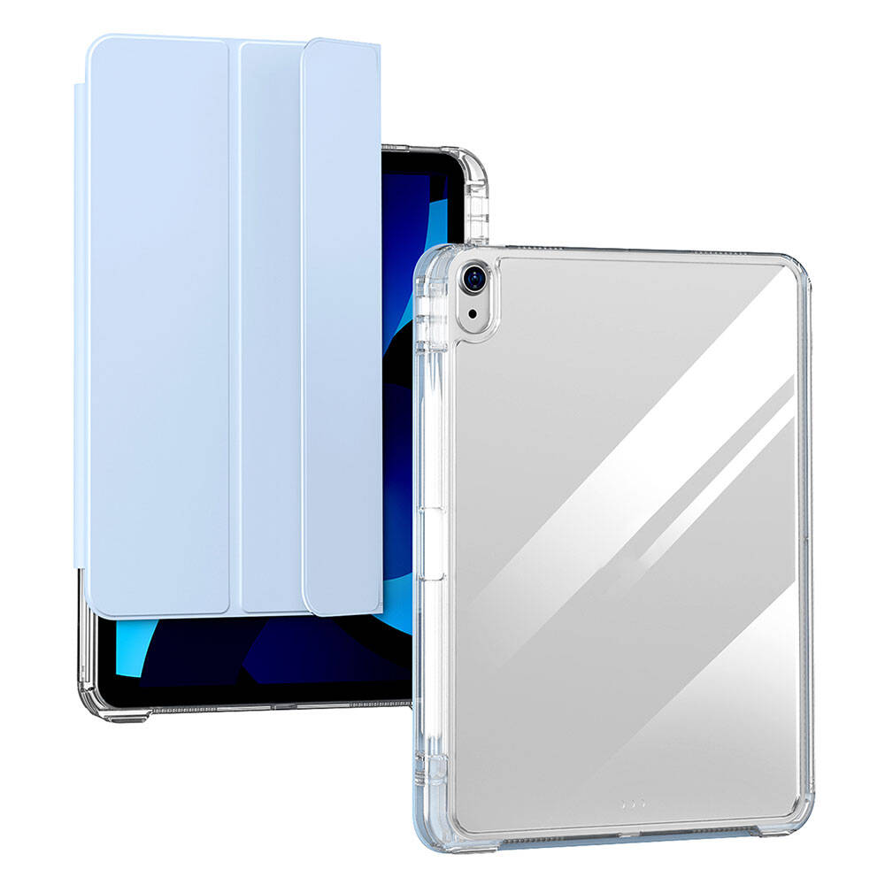 Apple iPad Air 11 2024 Case Magnetic Detachable Airbag Zore Sliding Tablet Case Blue Light