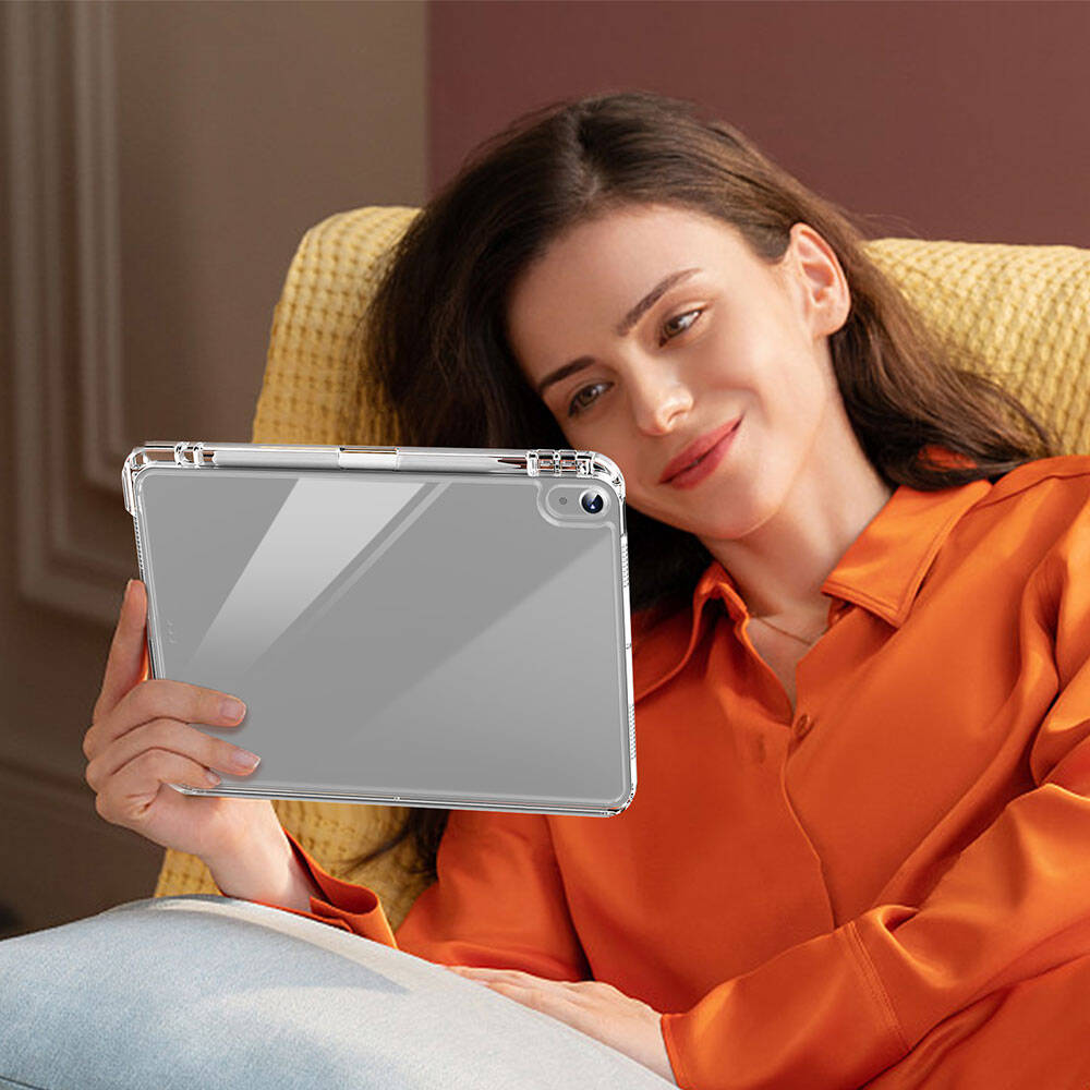 Apple iPad Air 11 2024 Case Magnetic Detachable Airbag Zore Sliding Tablet Case Lavender