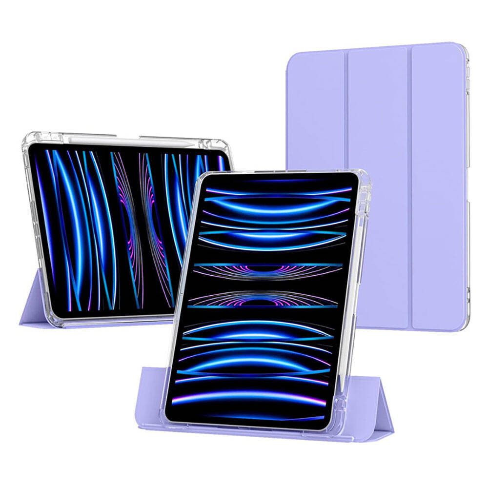 Apple iPad Air 11 2024 Case Magnetic Detachable Airbag Zore Sliding Tablet Case Dark Green