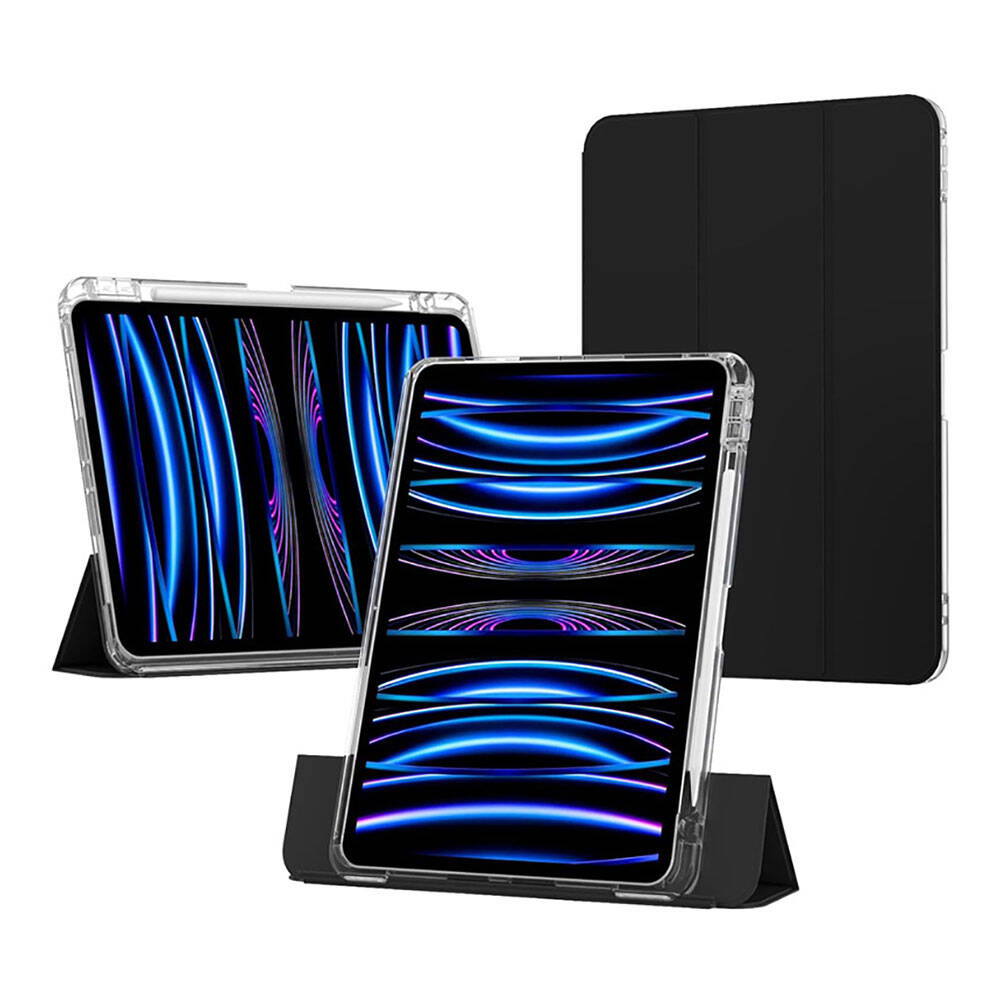 Apple iPad Air 11 2024 Case Magnetic Detachable Airbag Zore Sliding Tablet Case Pink Light