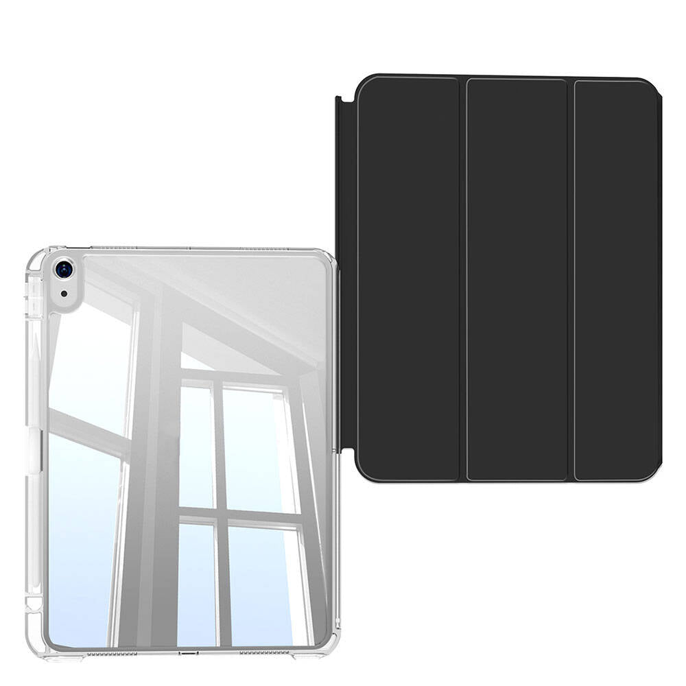 Apple iPad Air 11 2024 Magnetic Detachable Airbag Zore Sliding Tablet Case Navy Blue