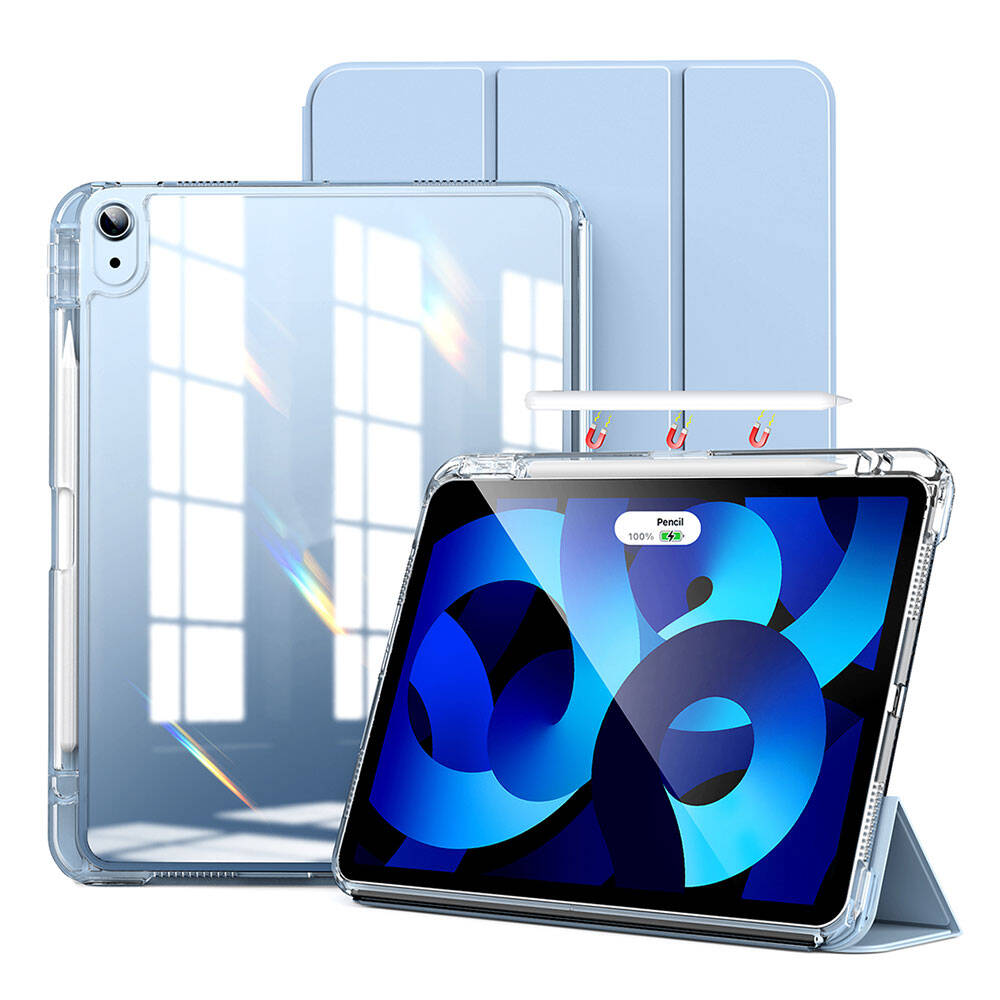 Apple iPad Air 11 2024 Case Magnetic Detachable Airbag Zore Sliding Tablet Case Blue Light
