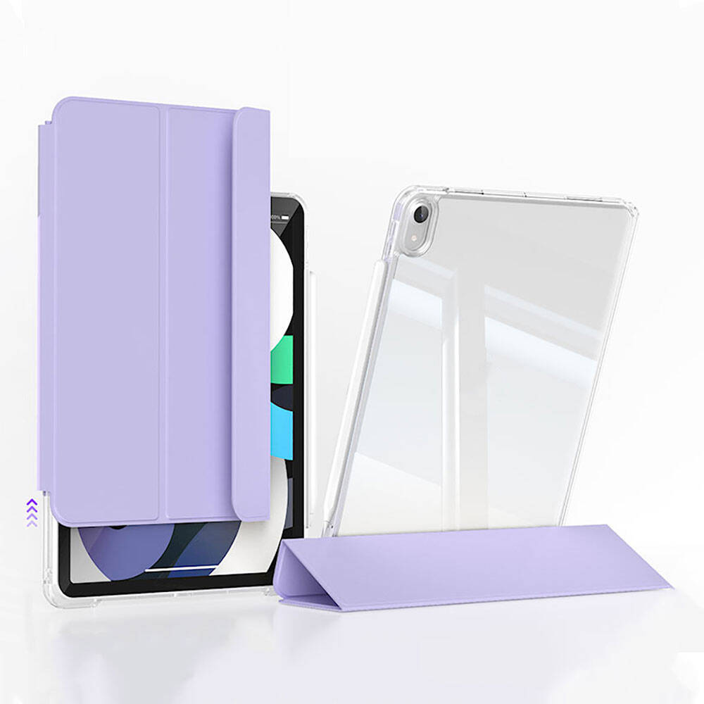 Apple iPad Air 11 2024 Case Magnetic Detachable Airbag Zore Sliding Tablet Case Black