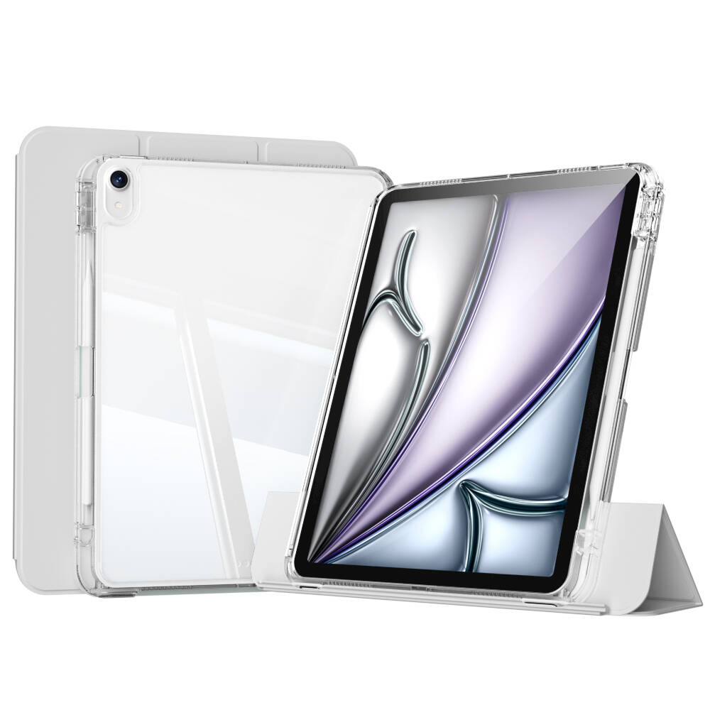 Apple iPad Air 11 2024 Case Magnetic Detachable Airbag Zore Sliding Tablet Case Gray