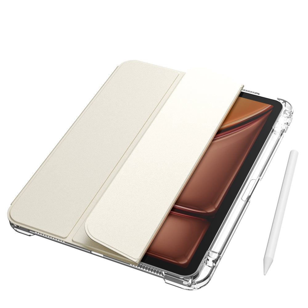 Apple iPad Air 11 2024 Case Magnetic Detachable Airbag Zore Sliding Tablet Case Pink Light