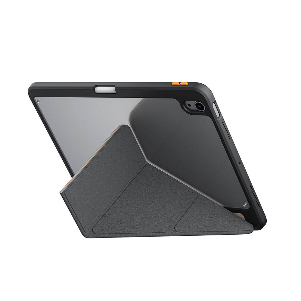 Apple iPad Air 11 2024 Case SkinArma Embossed Print Design 360 Full Protection Transparent Back Stand Gamma Case Blue Light