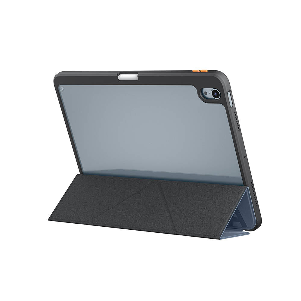 Apple iPad Air 11 2024 Case SkinArma Embossed Print Design 360 Full Protection Transparent Back Stand Gamma Case Blue Light