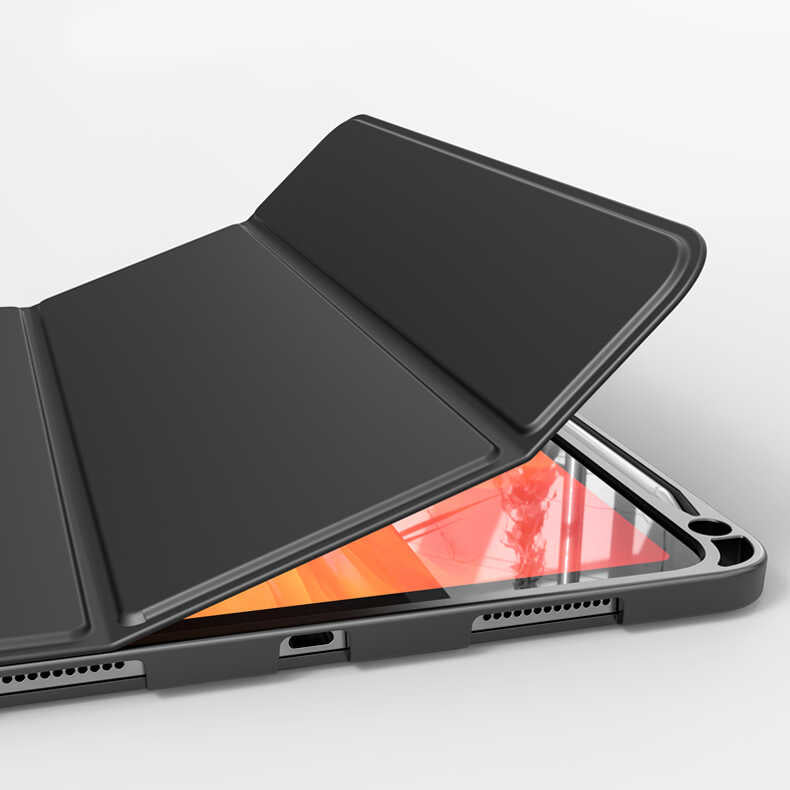 Apple iPad Air 11 2024 Kılıf Wlons Tablet Kılıf Siyah