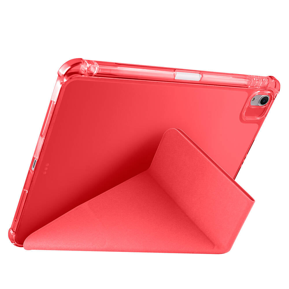 Apple iPad Air 11 2024 Case Zore Tri Folding Stand Case with Pen Compartment Black