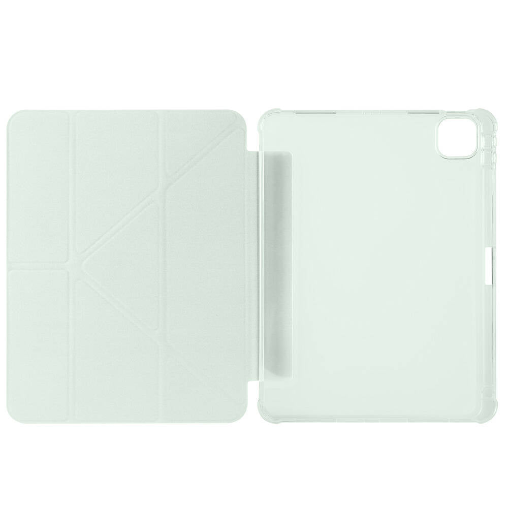 Apple iPad Air 11 2024 Case Zore Tri Folding Stand Case with Pen Compartment Gold