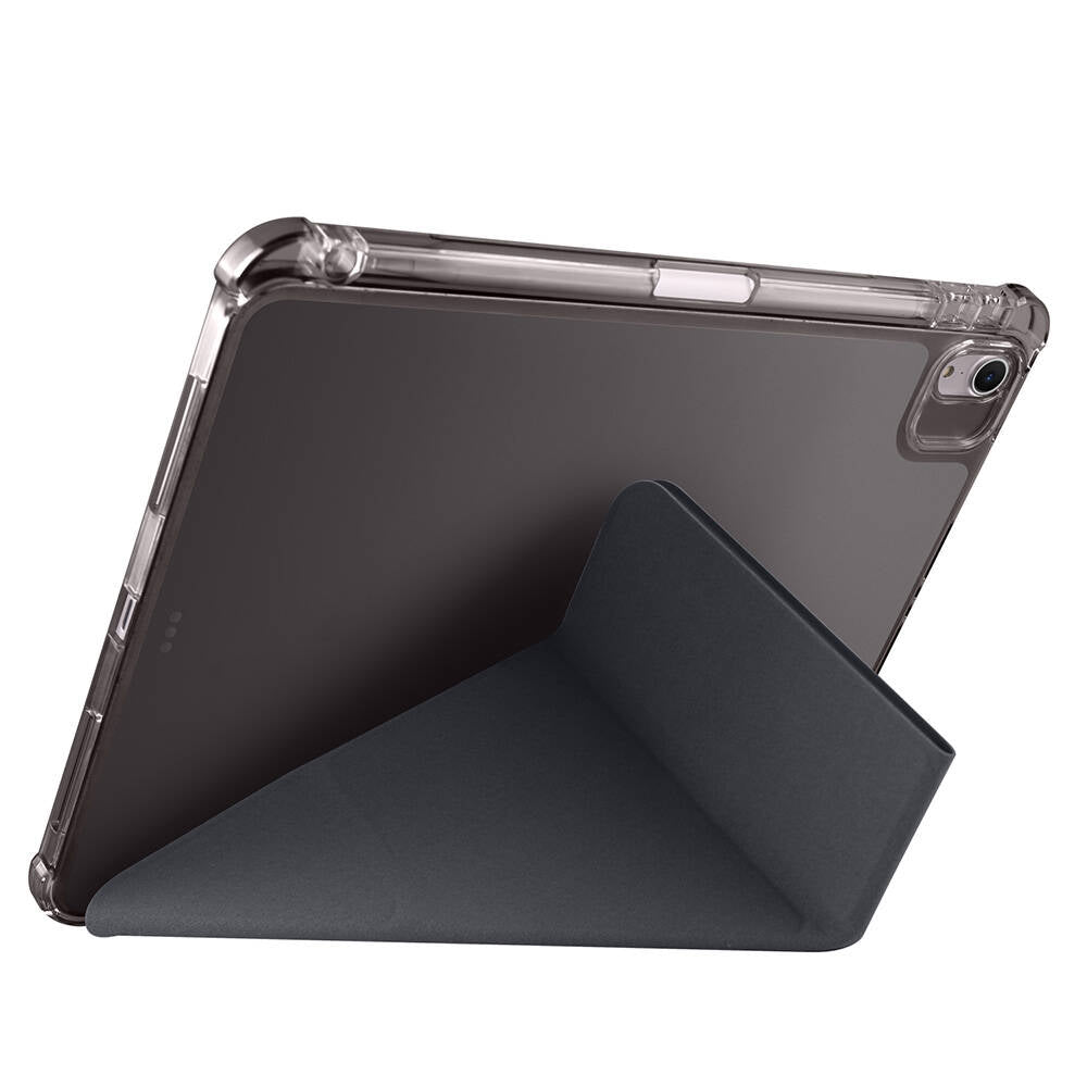 Apple iPad Air 11 2024 Case Zore Tri Folding Stand Case with Pencil Compartment Rose Gold