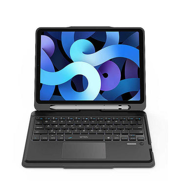 Apple iPad Air 11 2024 Wiwu Keyboard Folio Kablosuz Klavyeli Kılıf Siyah
