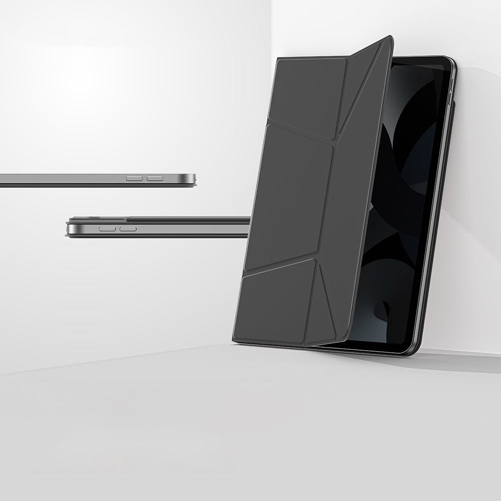 Apple iPad Air 11 2025 M3 Amazingthing Matte Pro Mag Folio Foldable Magnetic Stand Case Black
