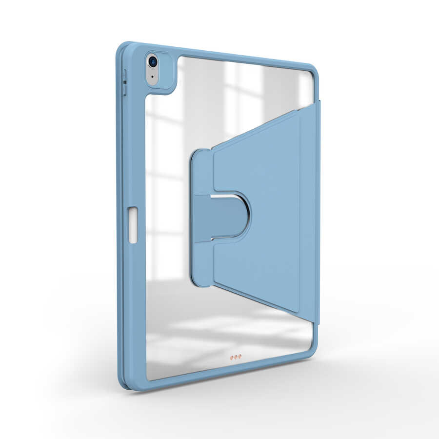 Apple iPad Air 11 2025 M3 Case Zore Nylon Rotating Stand Case Blue Light