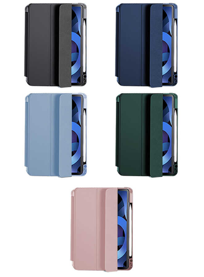 Apple iPad Air 11 2025 M3 Case Zore Nort Transparent Back Stand Case Black