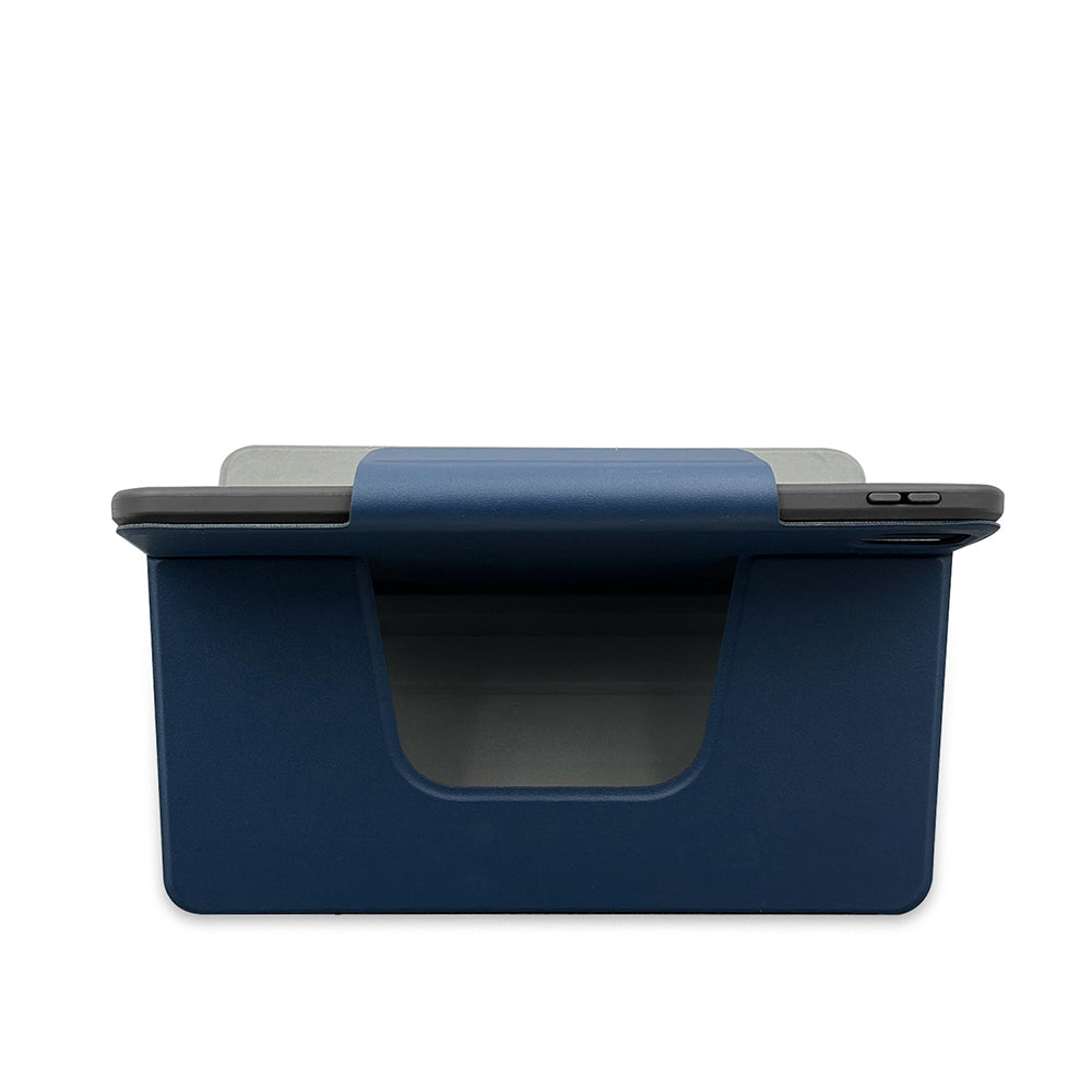 Apple iPad Air 11 2025 M3 Raptic Spin Detachable Folio PU Ayrılabilir Kalem Bölmeli Standlı Kılıf Lacivert