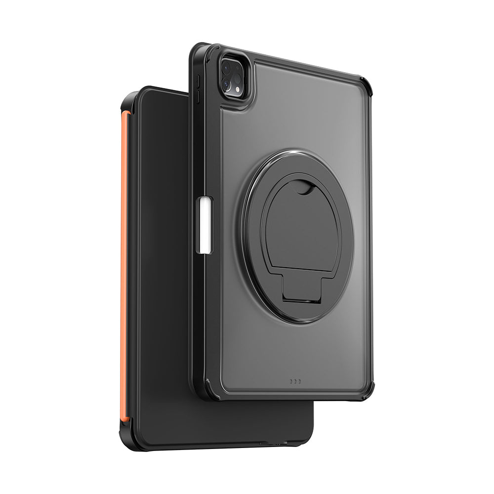 Apple iPad Air 11 2025 M3 Wiwu MK-007 Combo Pro Kalem Bölmeli Klavyeli Standlı Kılıf Siyah