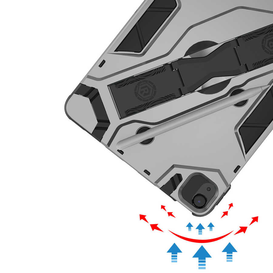 Apple iPad Air 11 2025 M3 Zore Defens Tablet Silikon Siyah
