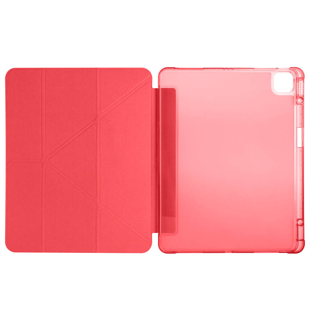 Apple iPad Air 13 2024 Case Zore Tri Folding Stand Case with Pen Compartment Gold