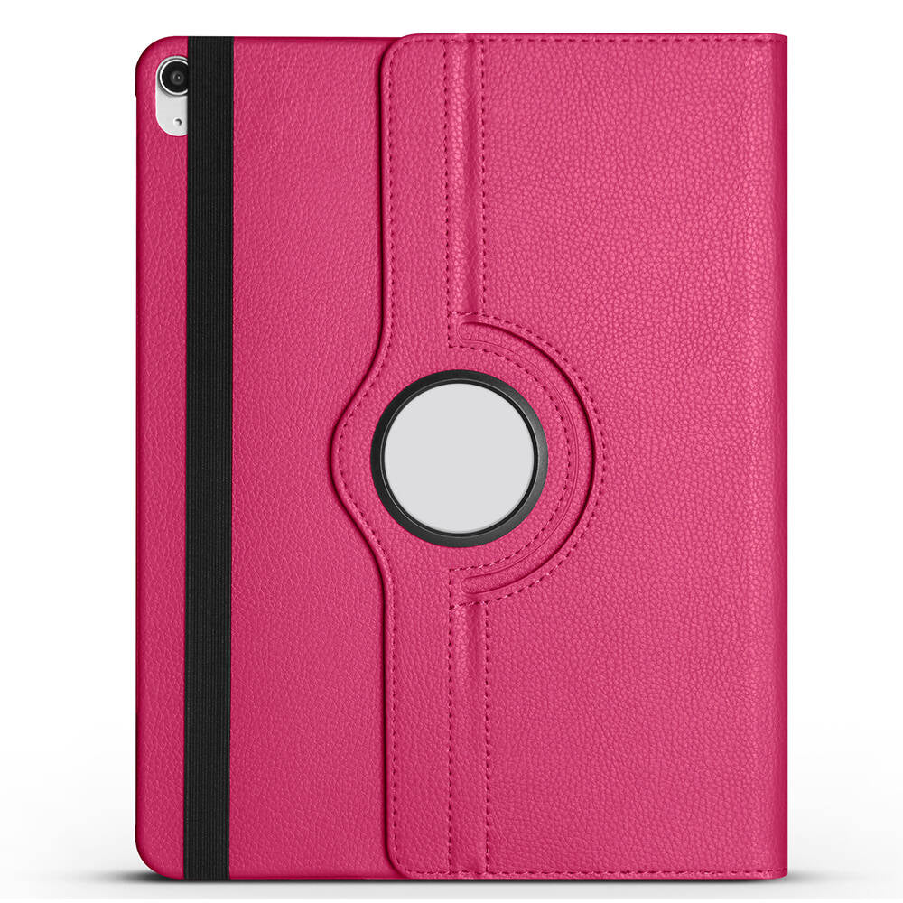 Apple iPad Air 13 2024 Zore Rotating Stand Case Pink Dark