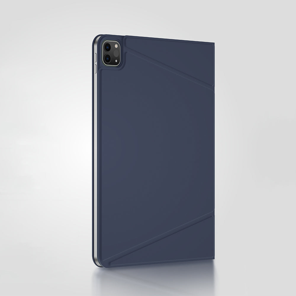 Apple iPad Air 13 2025 M3 Amazingthing Matte Pro Mag Folio Foldable Magnetic Stand Case Blue