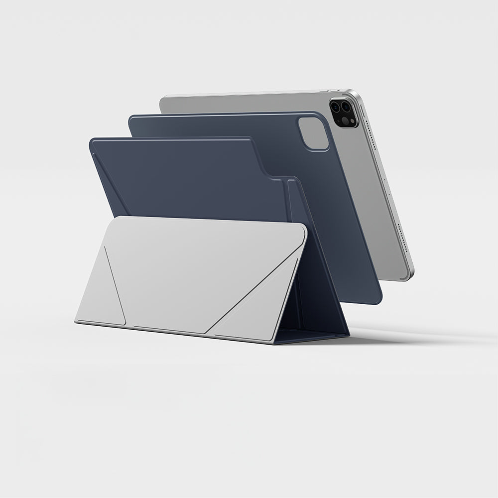 Apple iPad Air 13 2025 M3 Amazingthing Matte Pro Mag Folio Foldable Magnetic Stand Case Blue