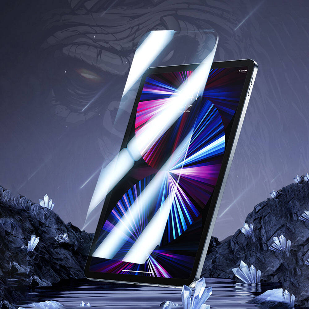 Apple iPad Air 13 2025 M3 Benks OKR Glass Warrior HD Parlak Ekran Koruyucu Şeffaf