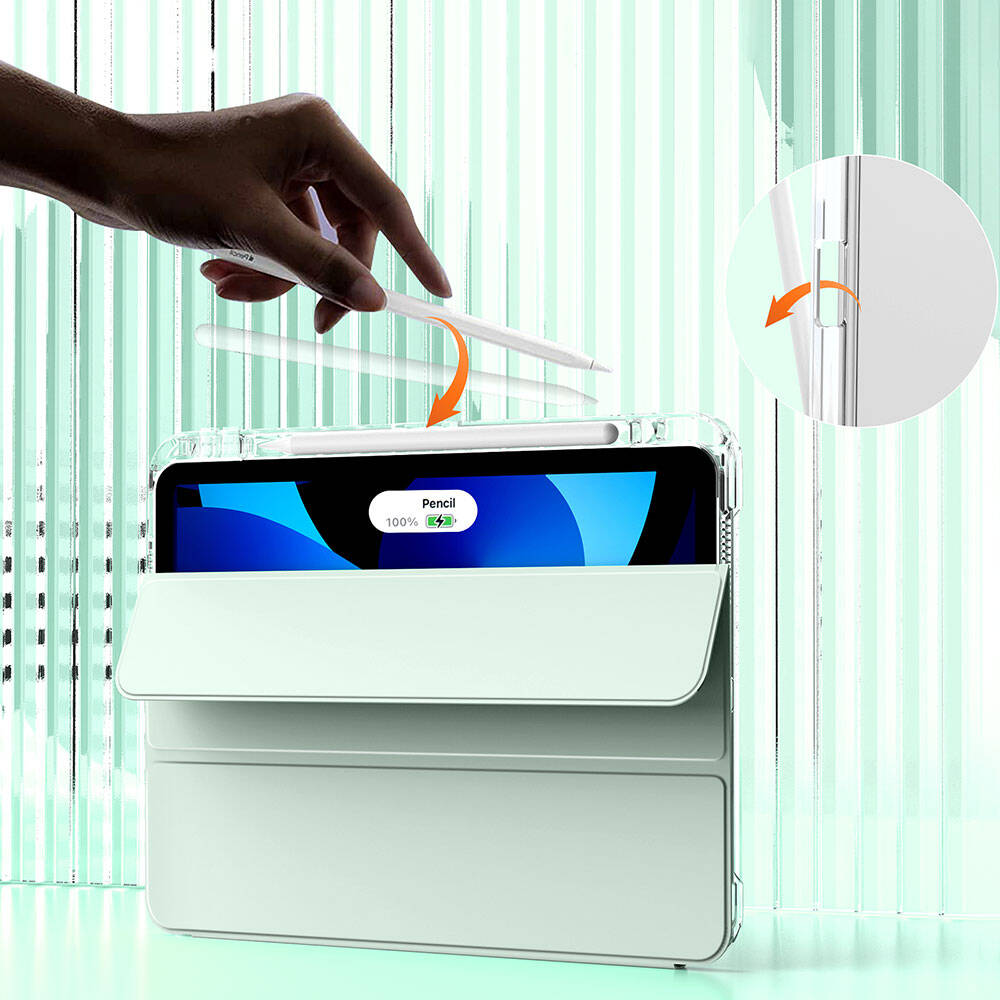 Apple iPad Air 13 2025 M3 Magnetic Detachable Airbag Zore Sliding Tablet Case Lavender