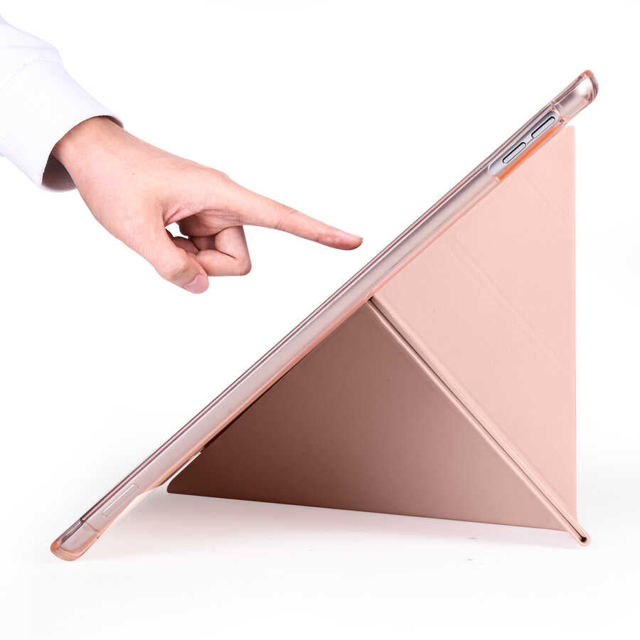 Apple iPad Pro 10.5 (7th Generation) Case Zore Tri Folding Stand Case with Pencil Compartment Lilac