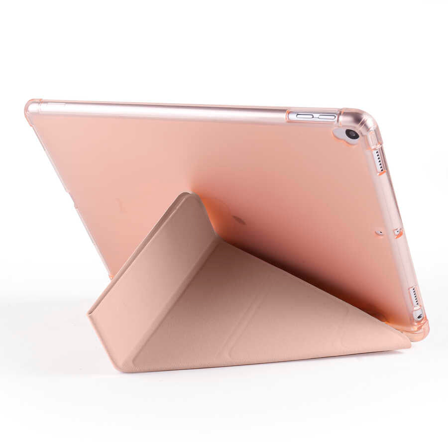 Apple iPad Pro 10.5 (7th Generation) Case Zore Tri Folding Stand Case with Pencil Compartment Lilac
