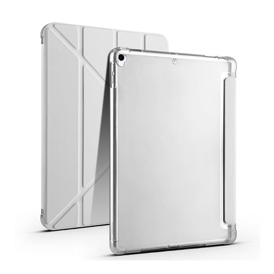 Apple iPad Pro 10.5 (7th Generation) Case Zore Tri Folding Stand Case with Pencil Compartment Gray