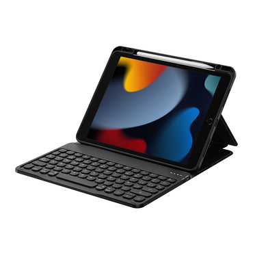 Apple iPad Pro 10.5 (7th Generation) Wiwu Protective Hidden Pen Compartment Keyboard Case Blue