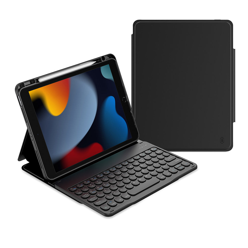 Apple iPad Pro 10.5 (7th Generation) Wiwu Protective Hidden Pen Compartment Keyboard Case Blue