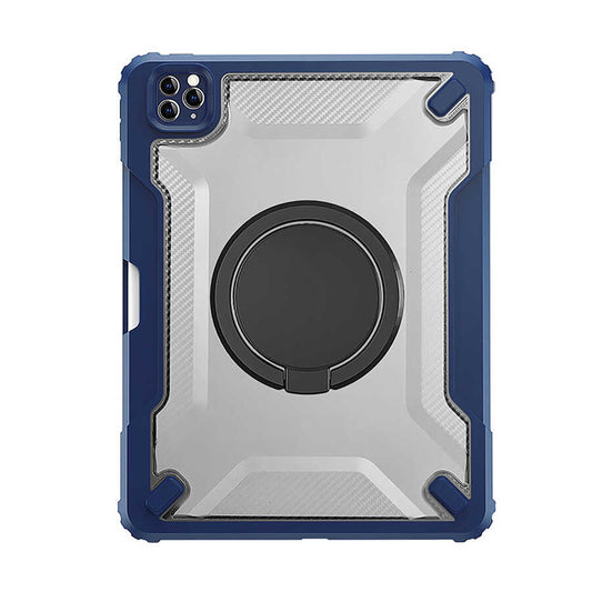 Apple iPad Pro 11 2018 Wiwu Mecha Rotating Stand Tablet Case Blue