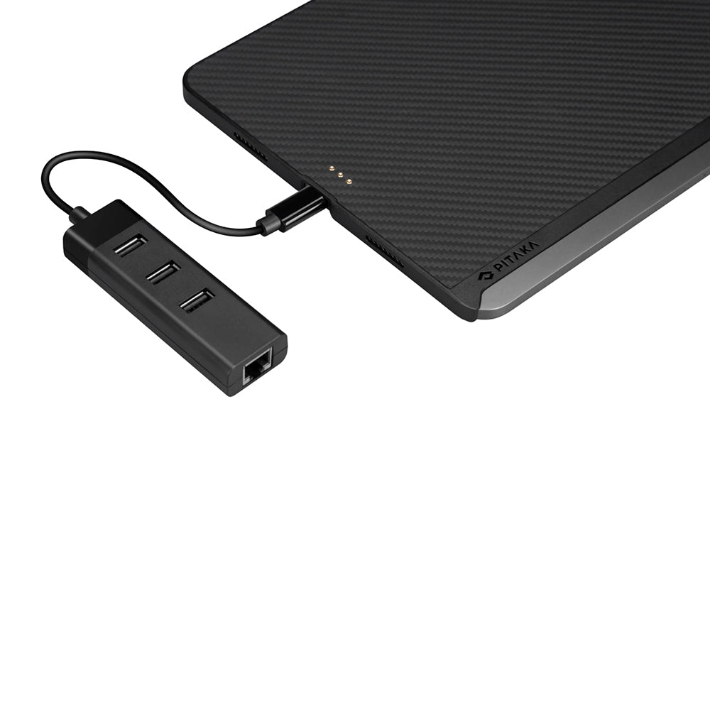 Apple iPad Pro 11 2021 (3rd Generation) Case Aramid Fiber Pitaka Ultra-Slim Classic Series Tablet Cover Black