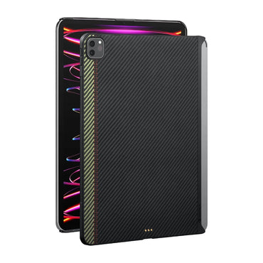 Apple iPad Pro 11 2021 (3.Nesil) Kılıf Aramid Fiber Pitaka Ultra-Slim Classic Serisi Tablet Kapak