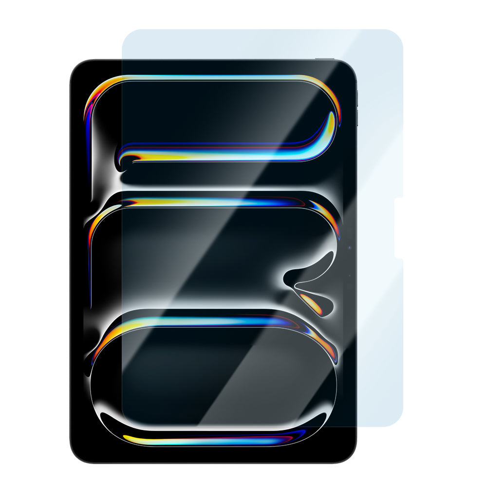 Apple iPad Pro 11 2024 CaseWorld Eyesafe Mavi Işık Teknolojili Temperli Cam Ekran Koruyucu + Uygulama Aparatı Şeffaf
